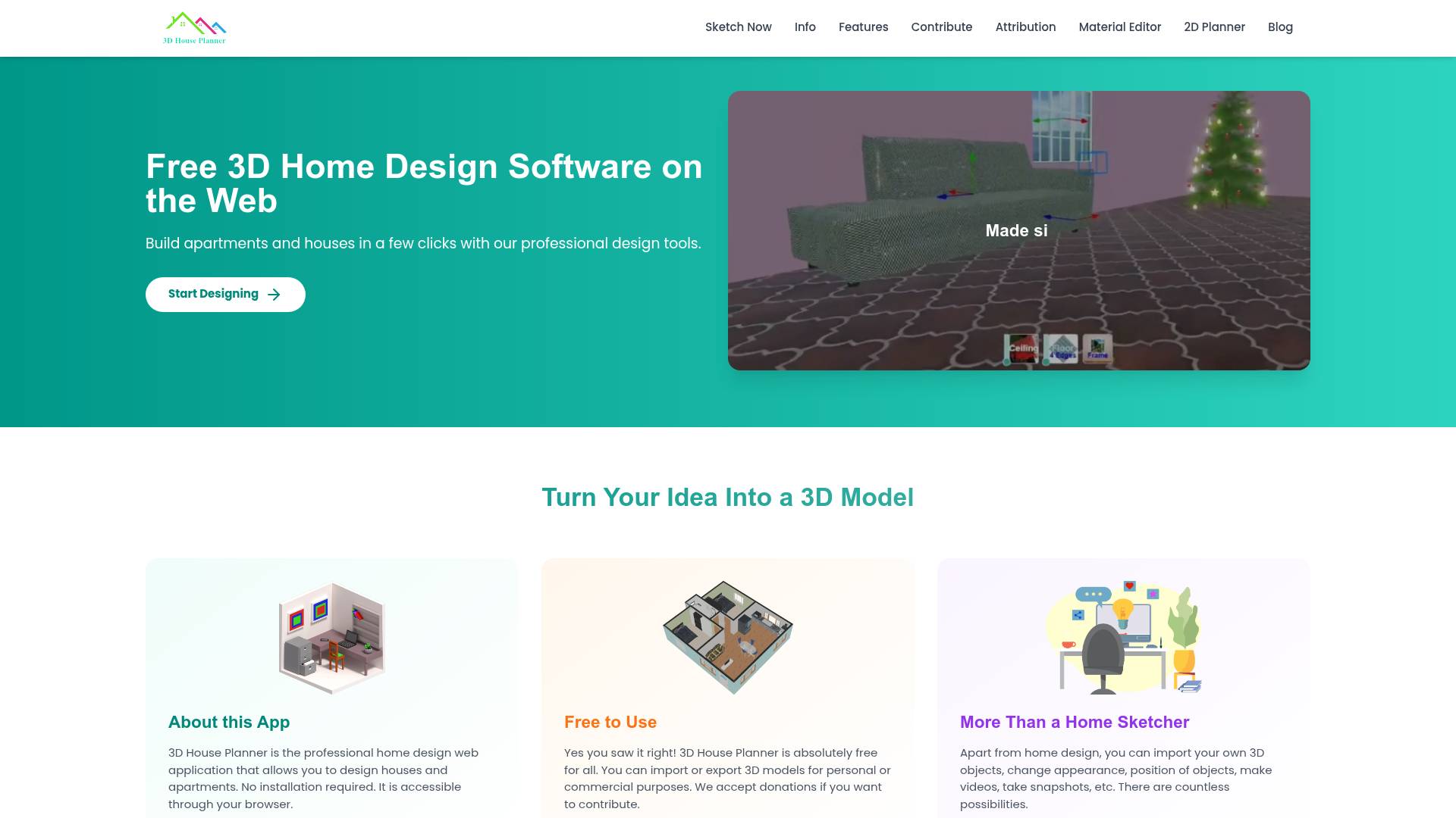 3D House Planner screenshot