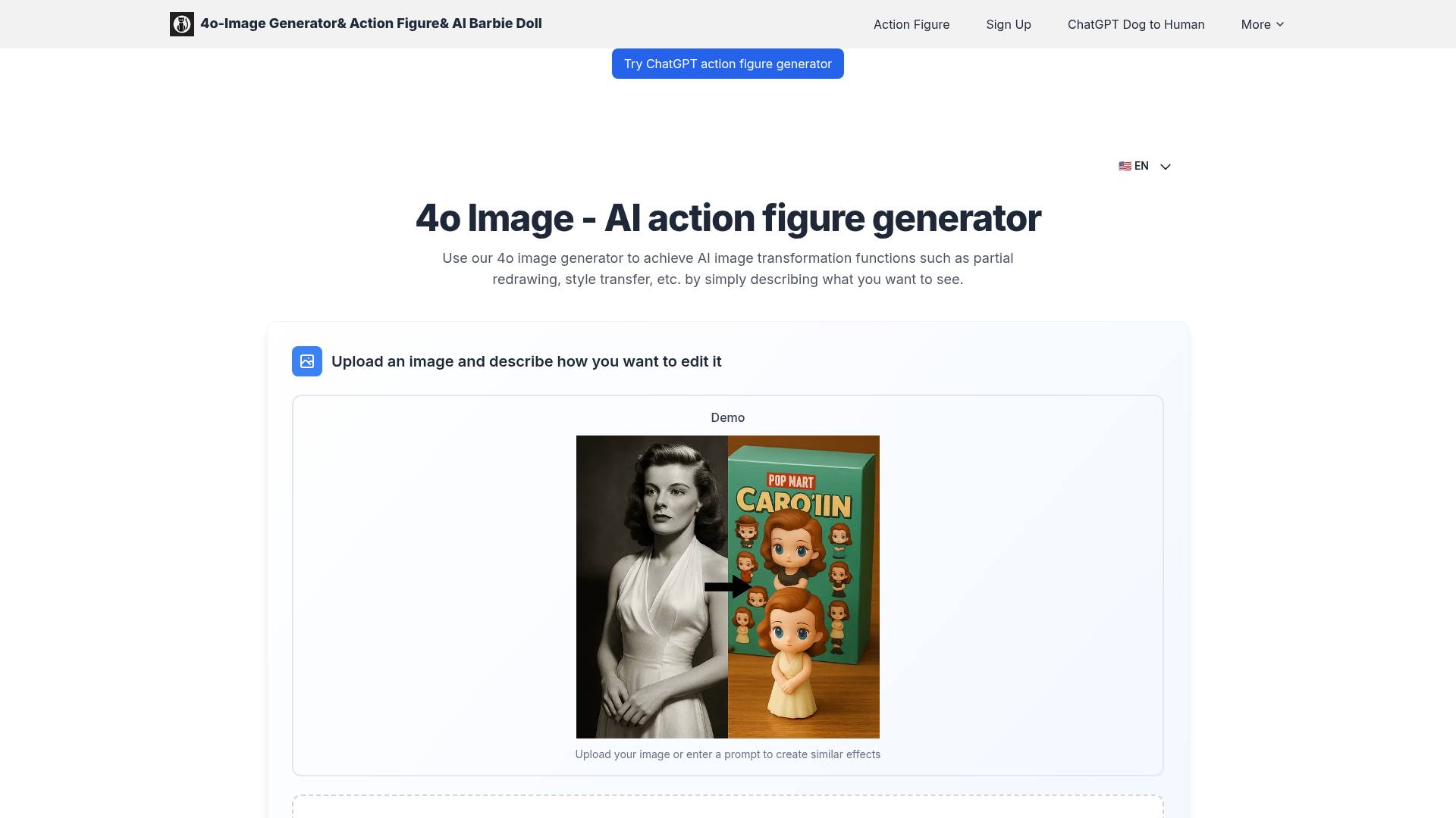 4o-Image Generator& Action Figure& AI Barbie Doll screenshot