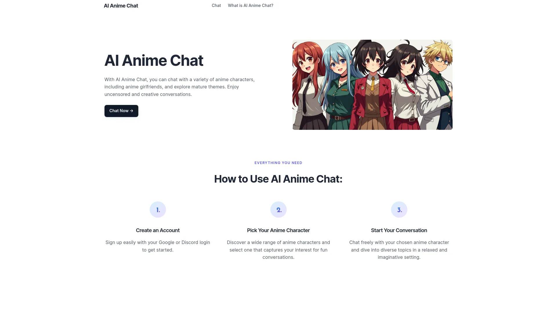 AI Anime Chat screenshot