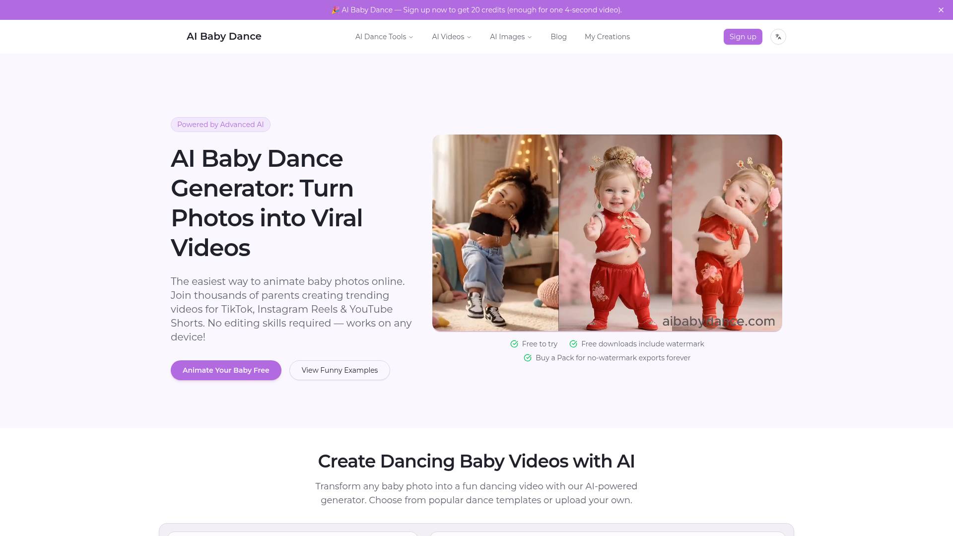 AI Baby Dance