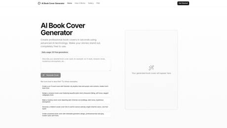 ai book cover Free screenshot