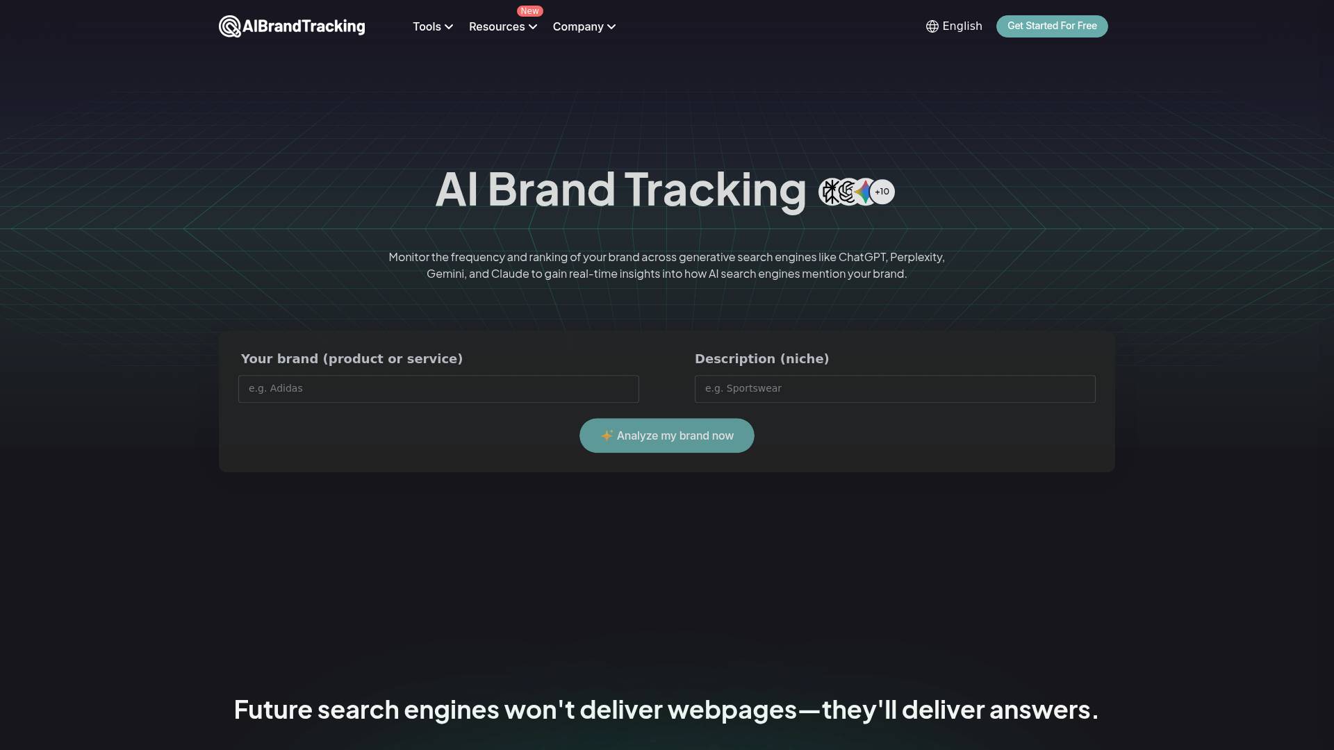 AI Brand Tracking screenshot