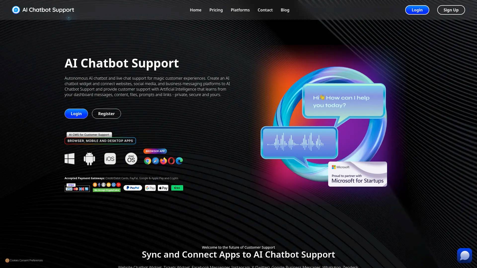 AI Chatbot Support screenshot