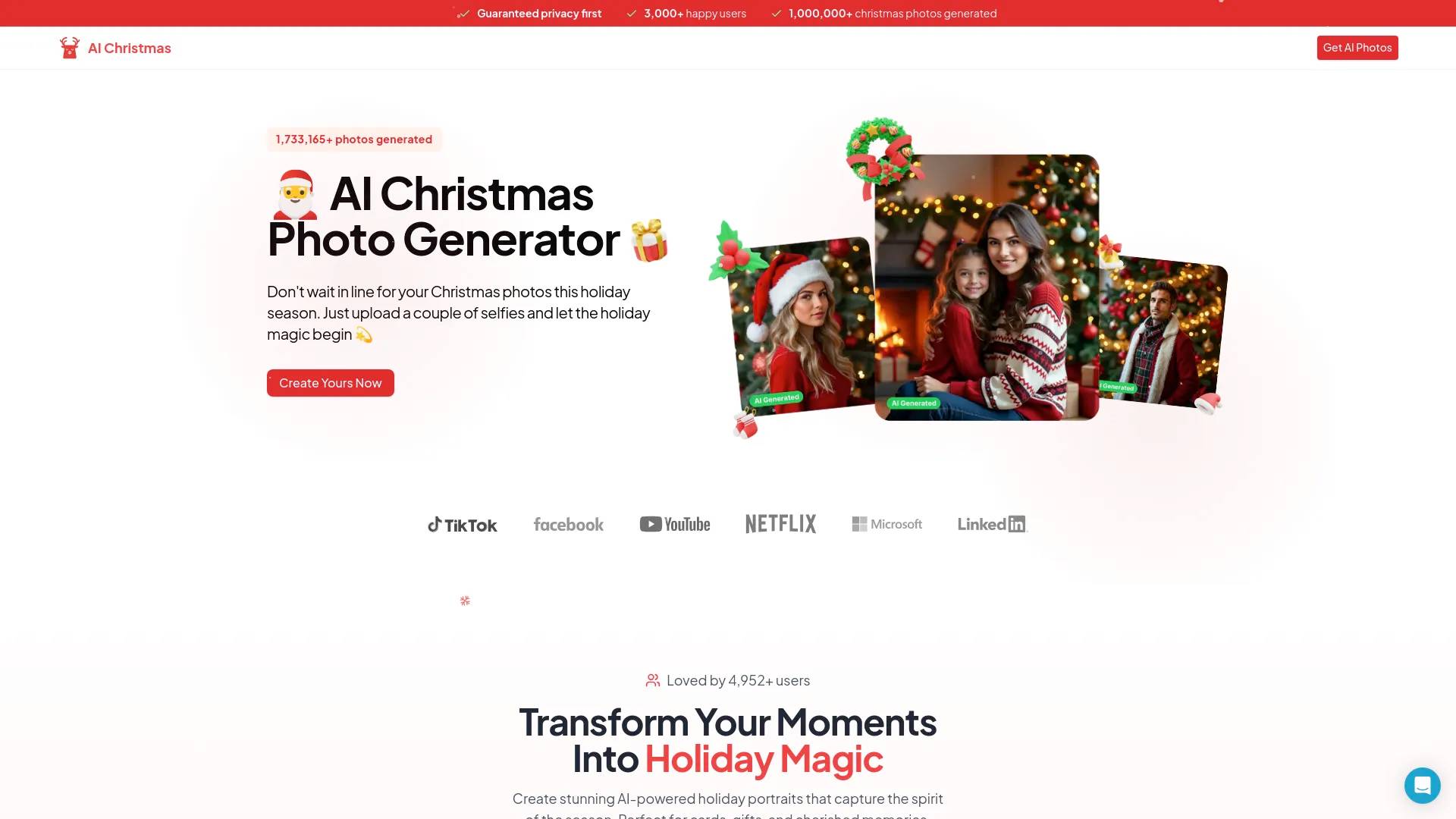 AI Christmas Photo screenshot