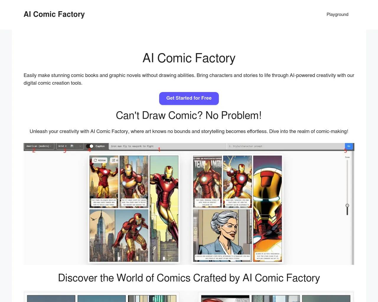 AI Comic Book Factory