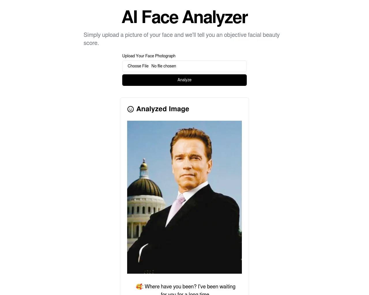 AI Face Analyzer-Beauty Score Calculator screenshot
