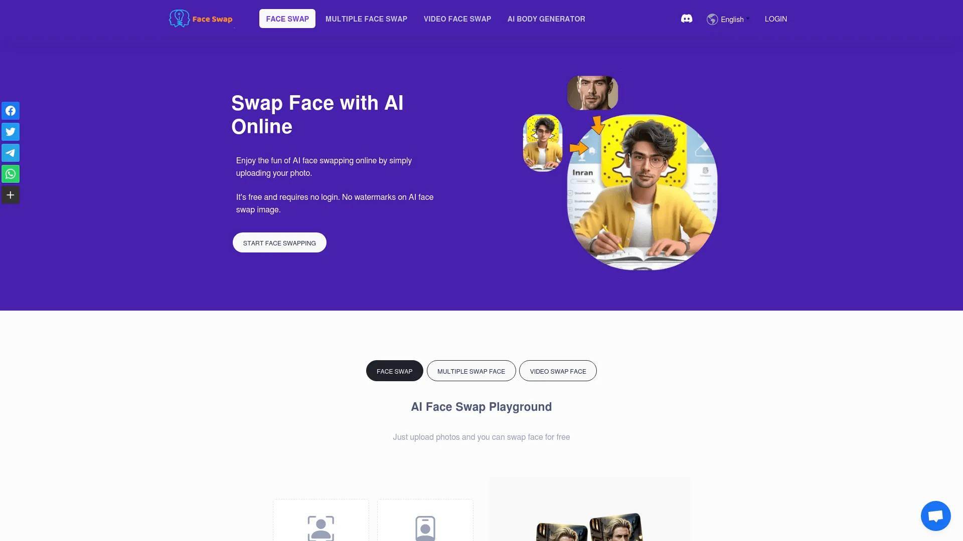 DeepFake Maker Online Free Tool screenshot