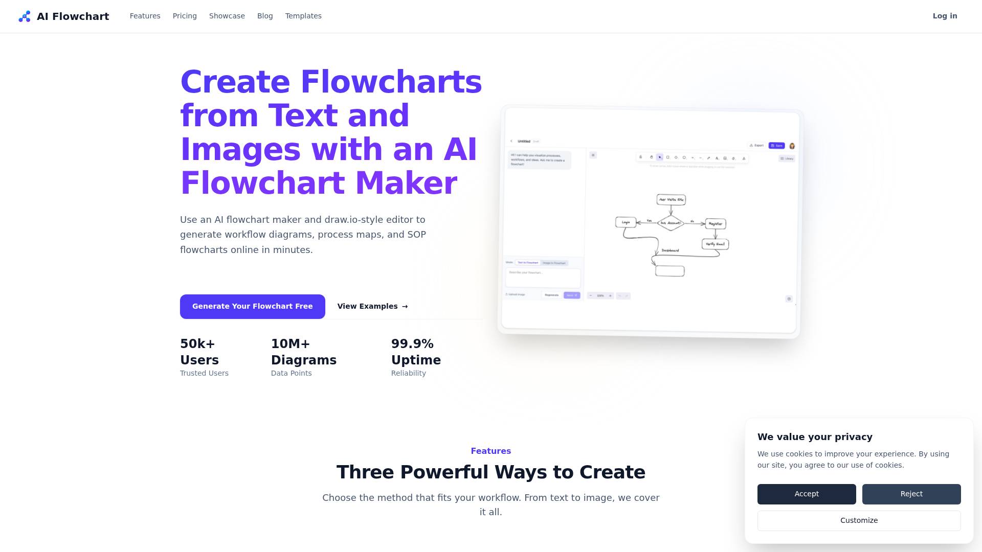 AI Flowchart screenshot