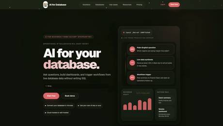 AI for Database screenshot