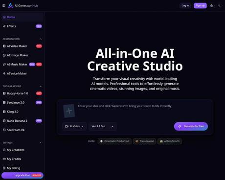 AI Generator Hub screenshot