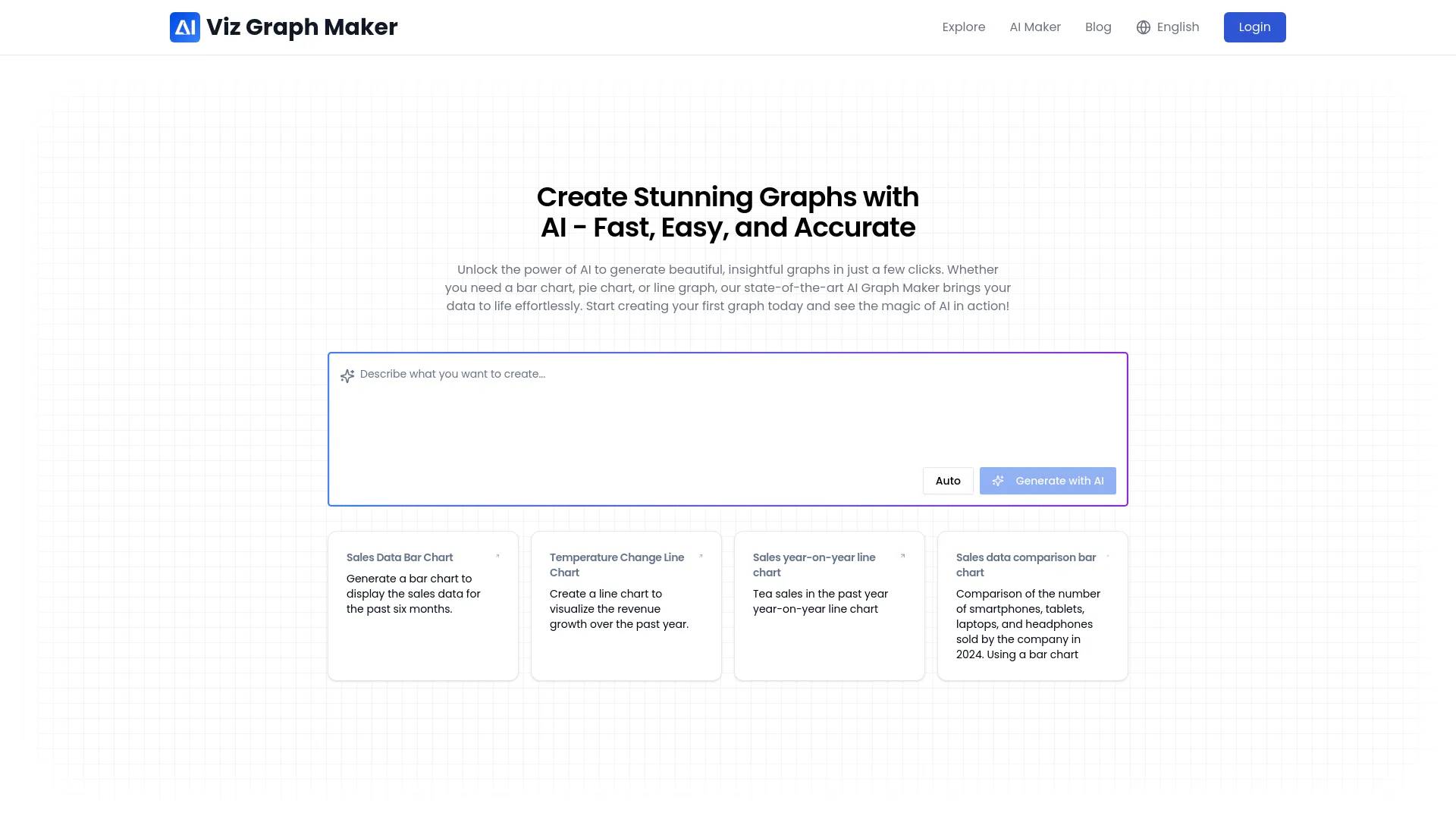 AI graph maker screenshot