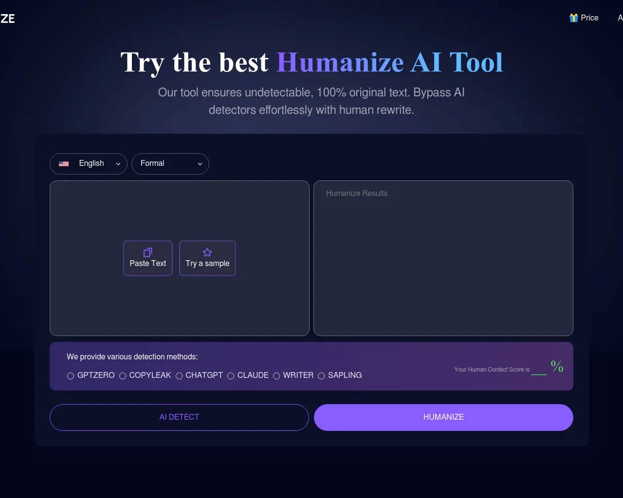 AI Humanize screenshot