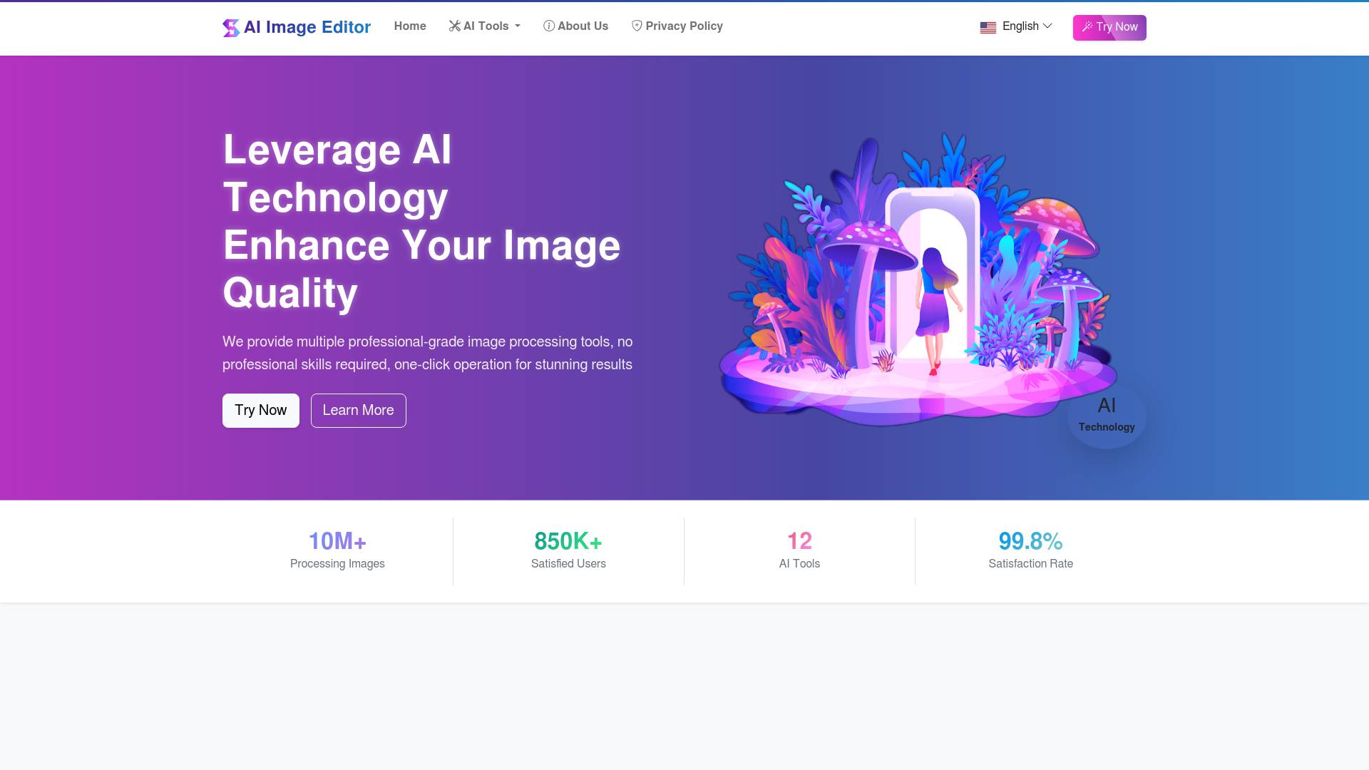 AI Image Editor screenshot