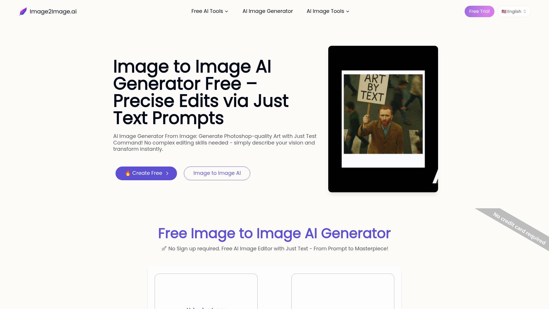 AI Image Generator from Image screenshot