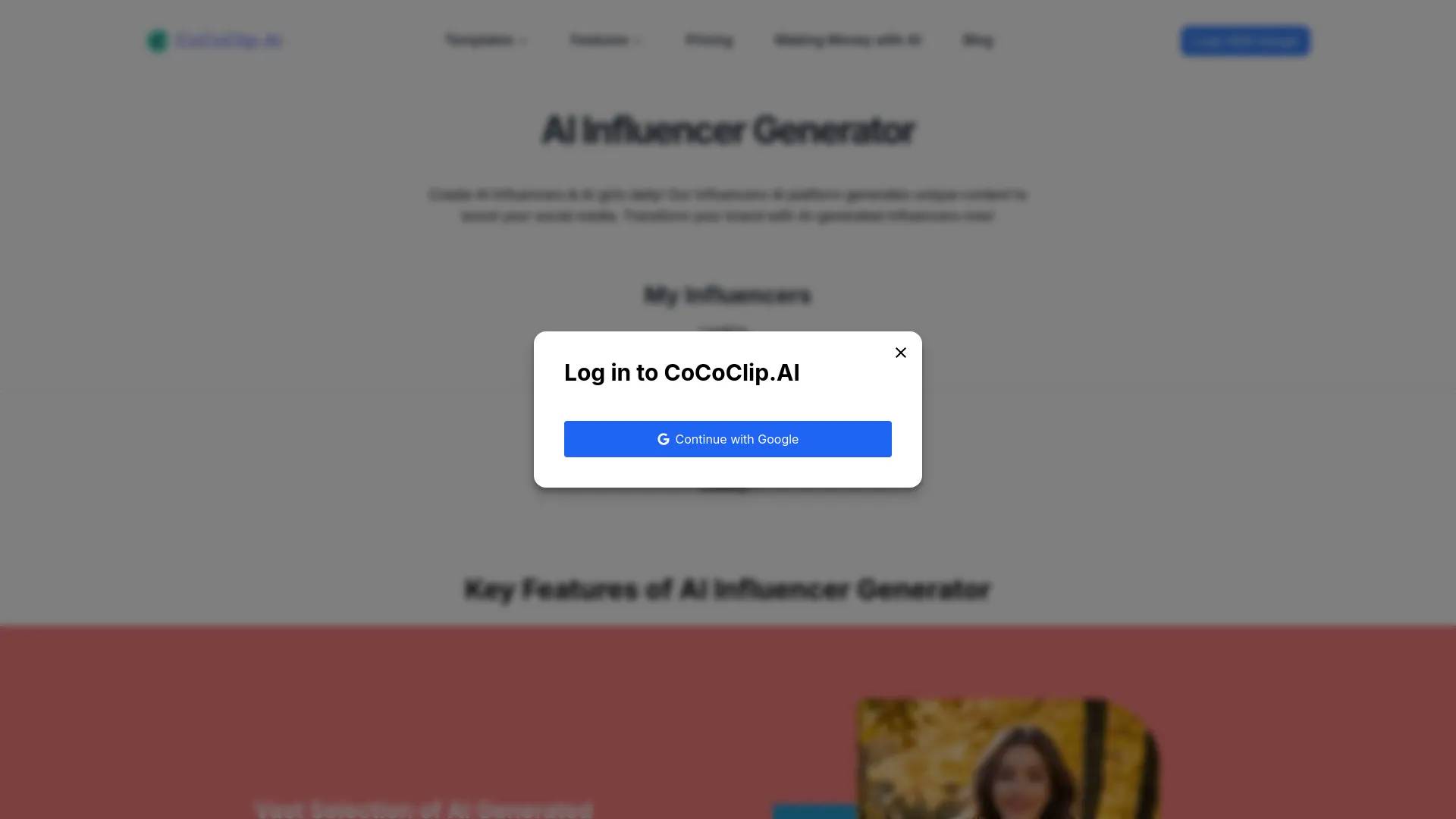 AI Influencer Generator screenshot