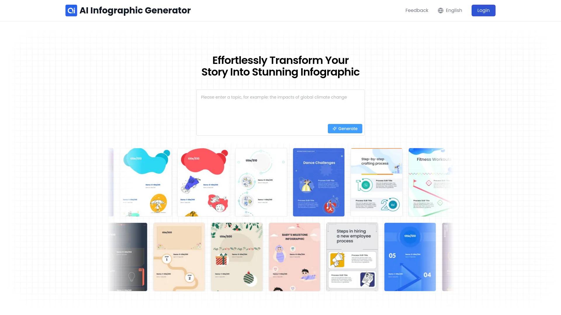 AI Infographic Generator screenshot