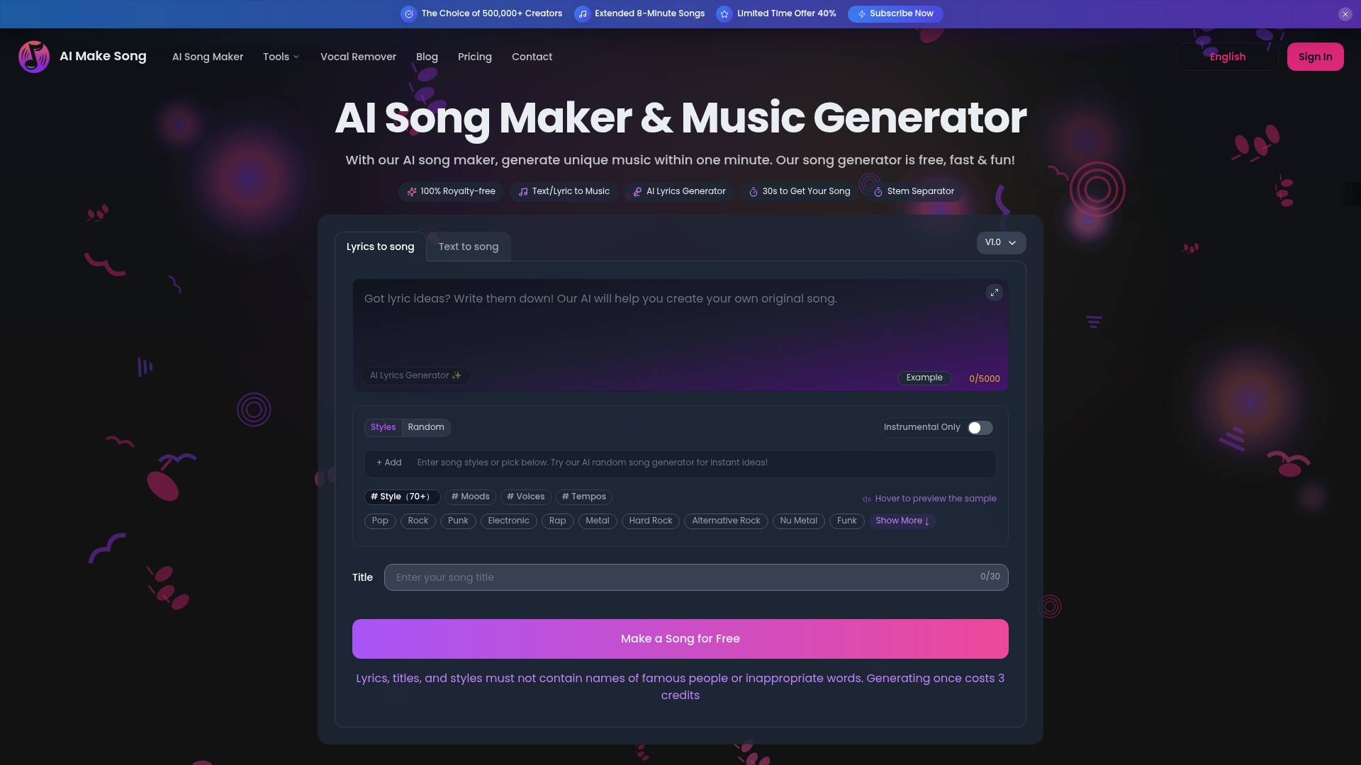 AI Make Song screenshot