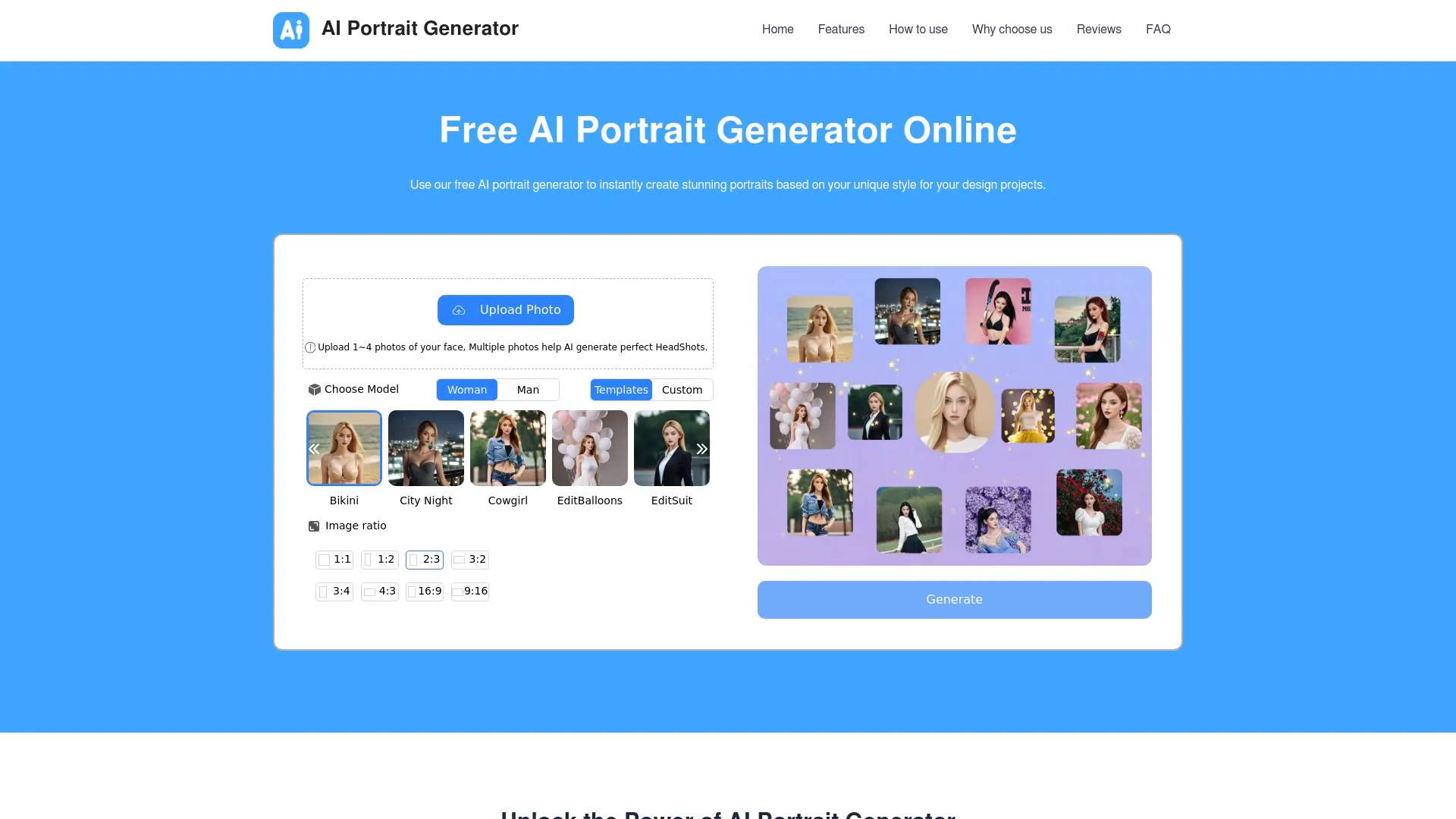 AI Portrait Generator screenshot