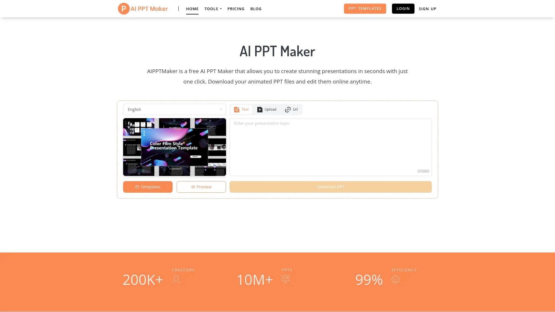 AI PPT Maker screenshot
