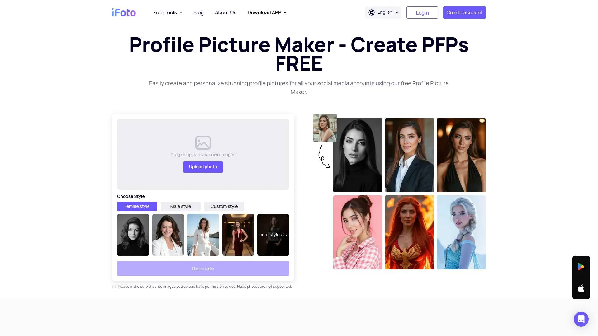 AI Profile Picture Maker screenshot