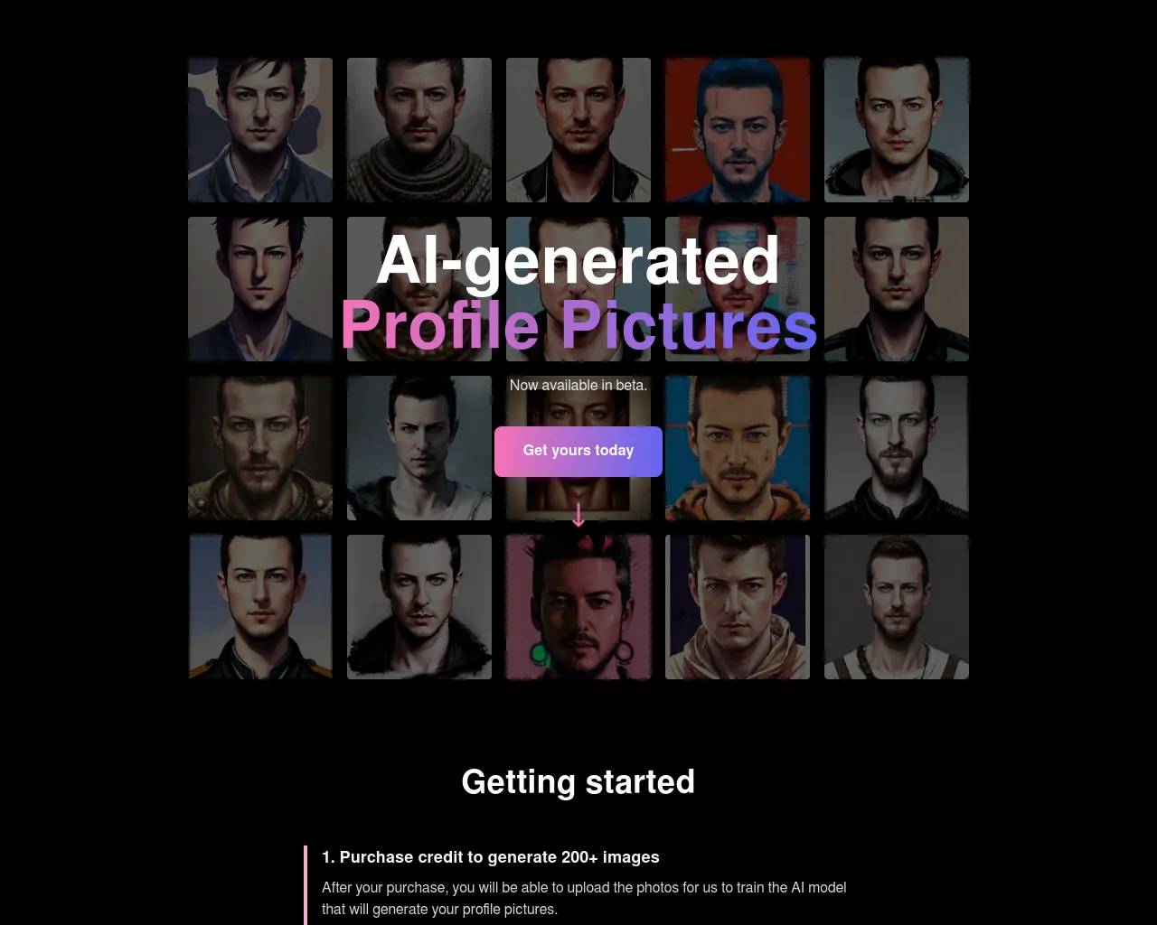 AI Profile Pictures screenshot
