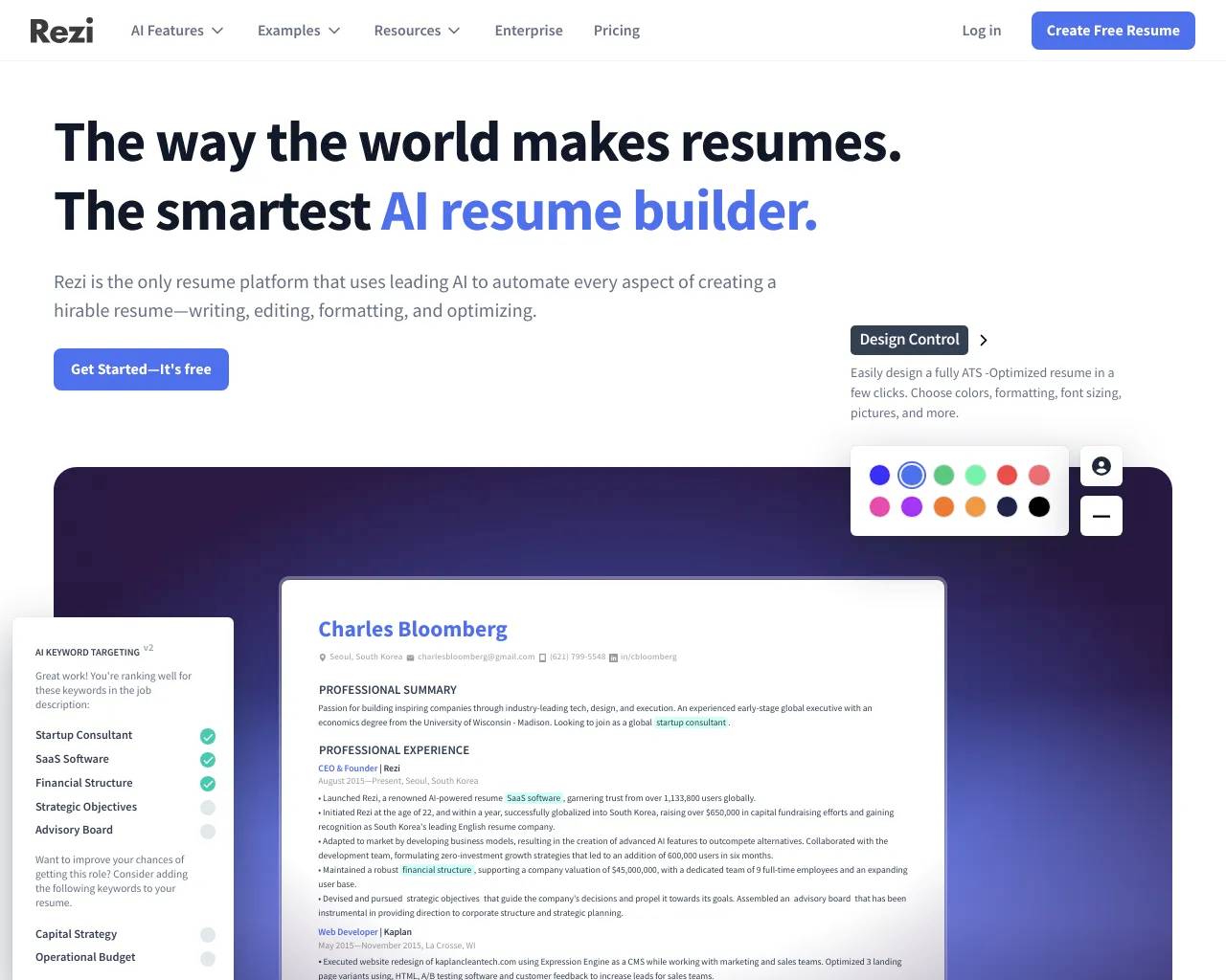 AI Resume Editor - Как мир делает резюме. Самый умный конструктор резюме на  основе GPT. - Информация, информация о ценах и альтернативах