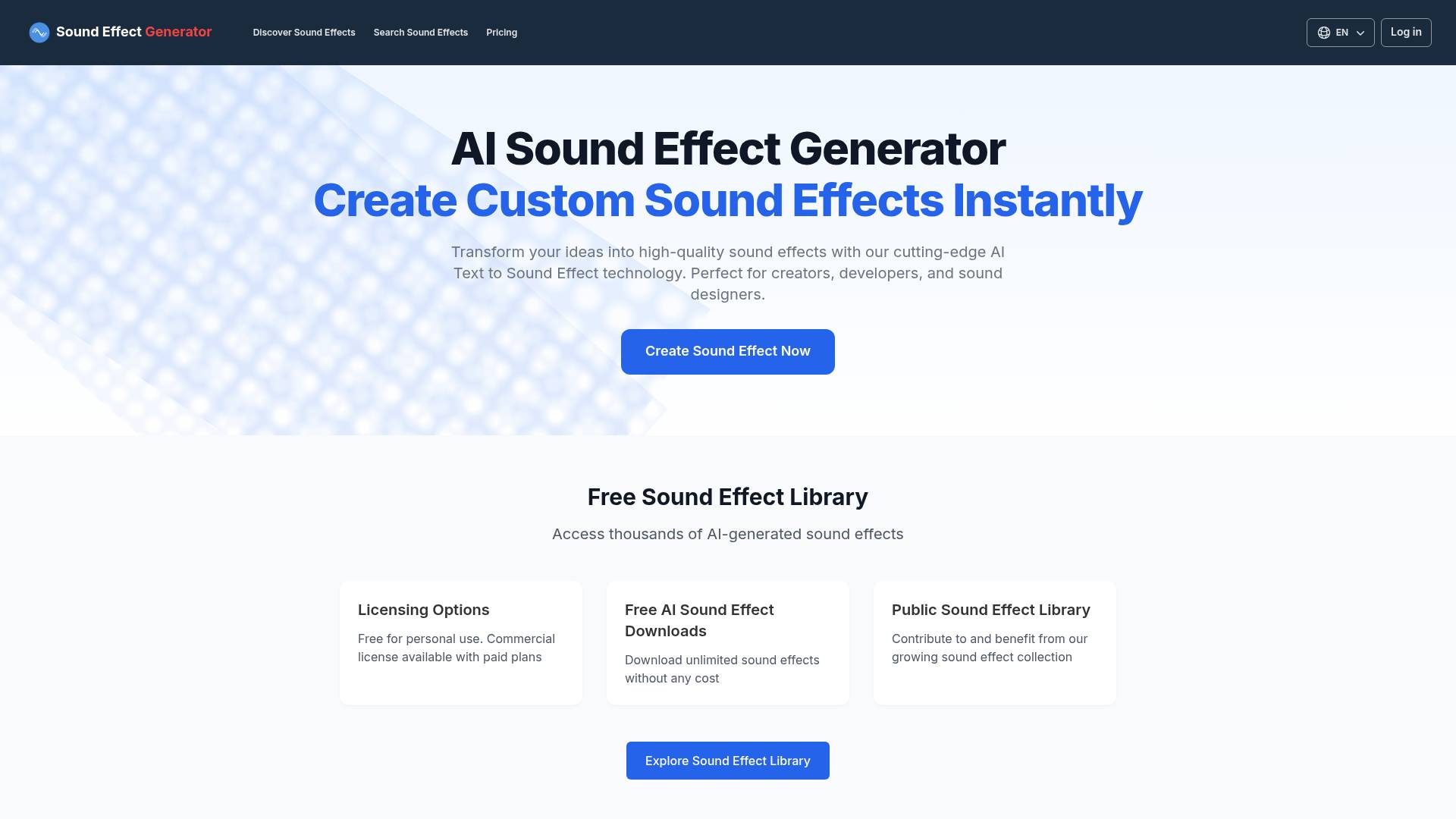 AI SFX Generator screenshot