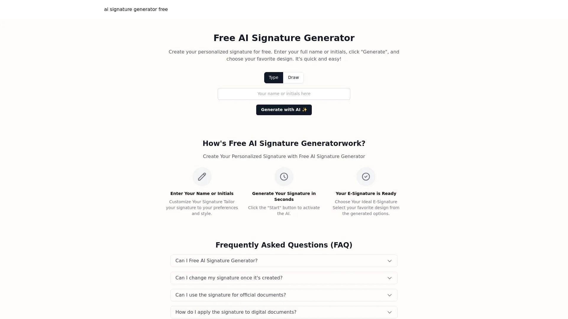 ai signature generator