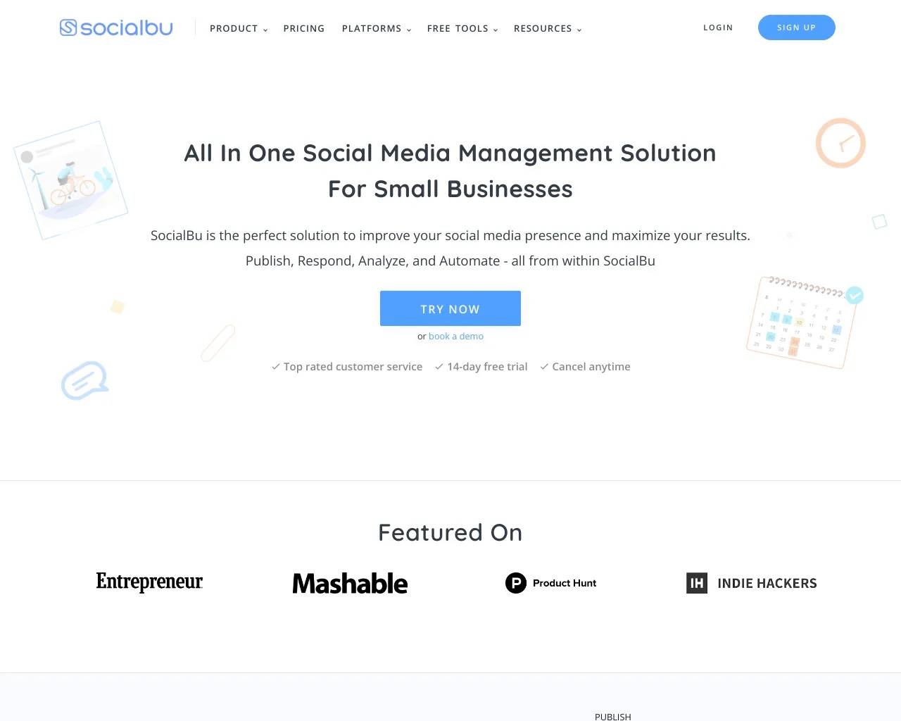 Socialblu screenshot