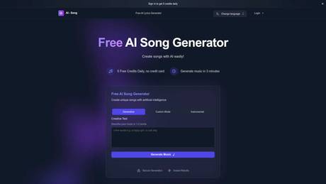 AI Song Generator screenshot