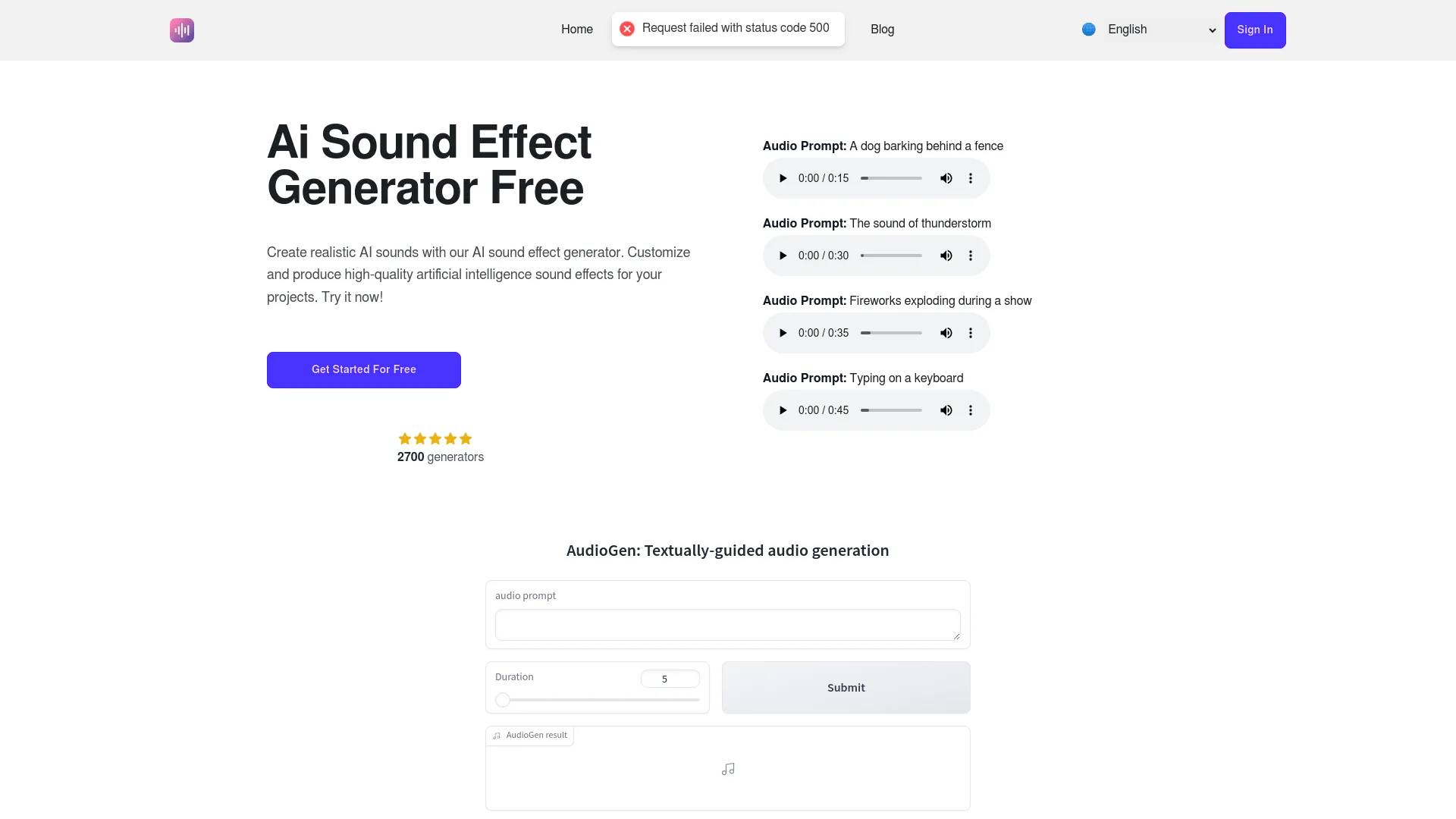 AI sound Effect