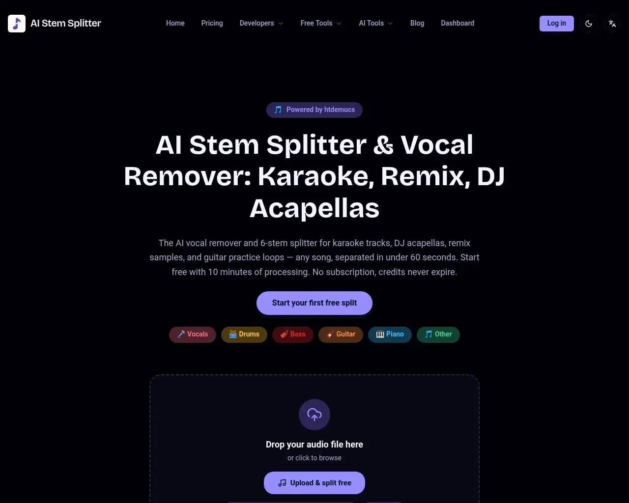 AI Stem Splitter