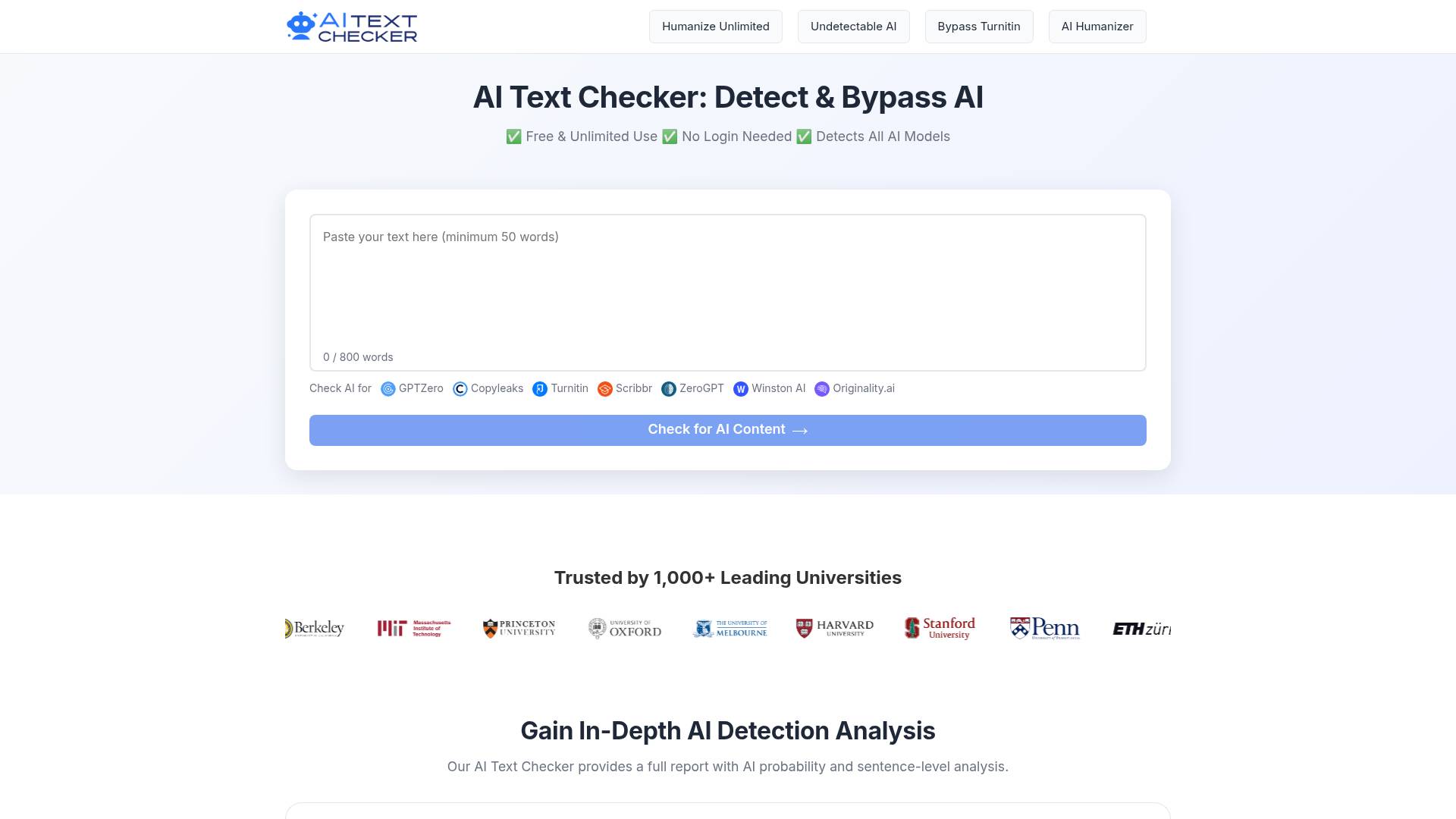 AI Text Checker screenshot