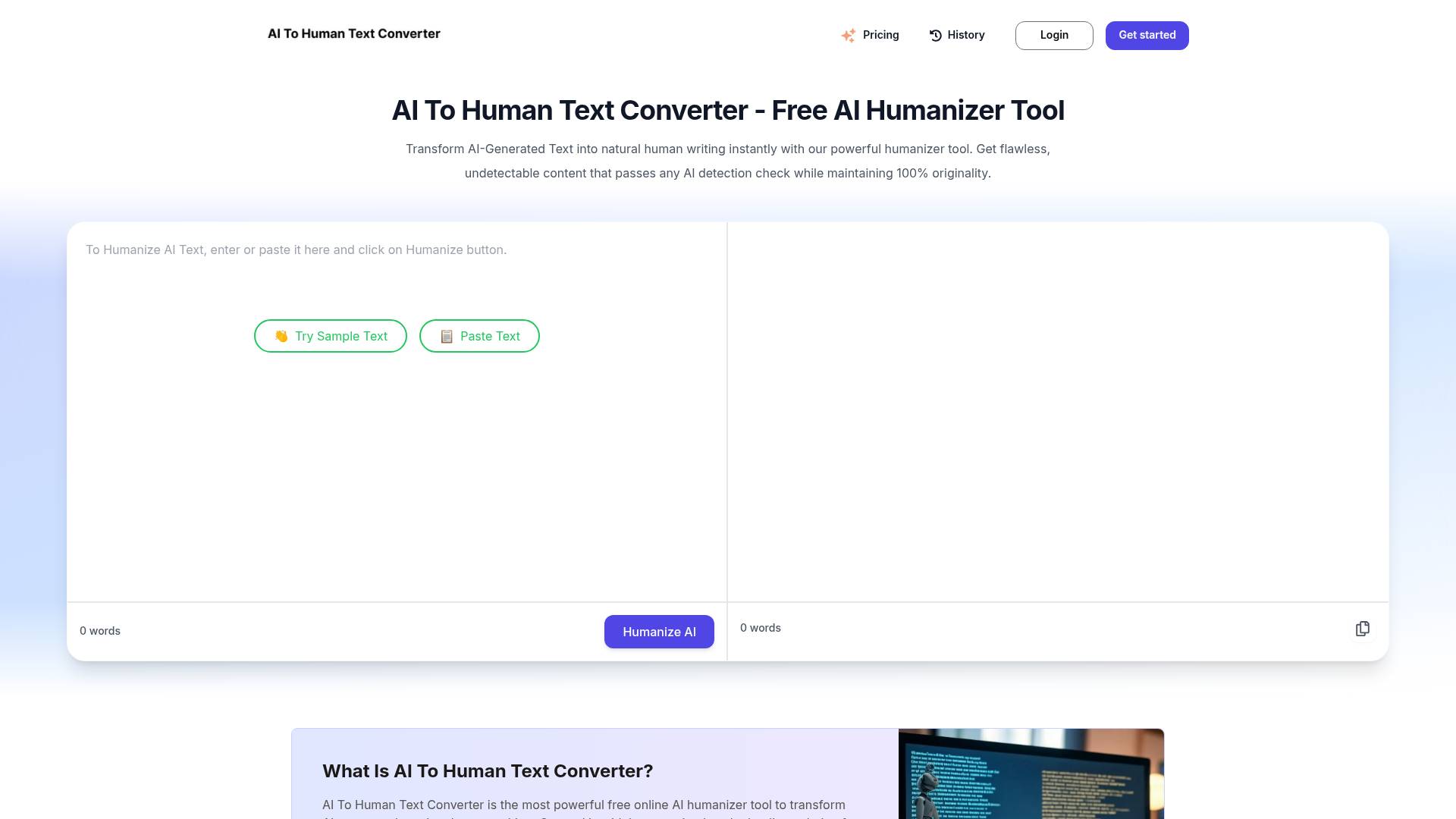 AI To Human Text Converter Free