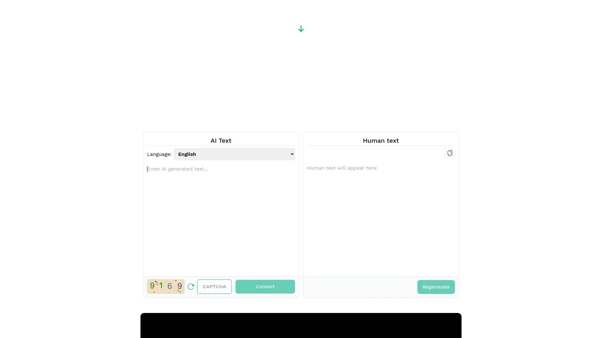 AI To Human Text Converter screenshot