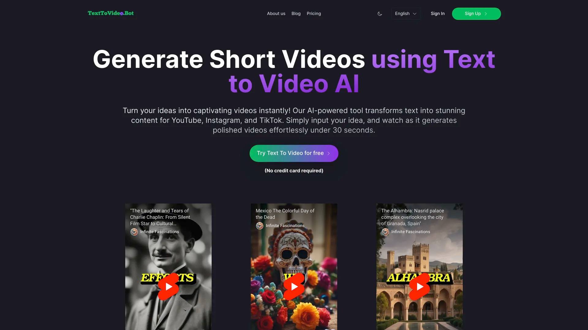 AI Videos (TikTok etc) screenshot