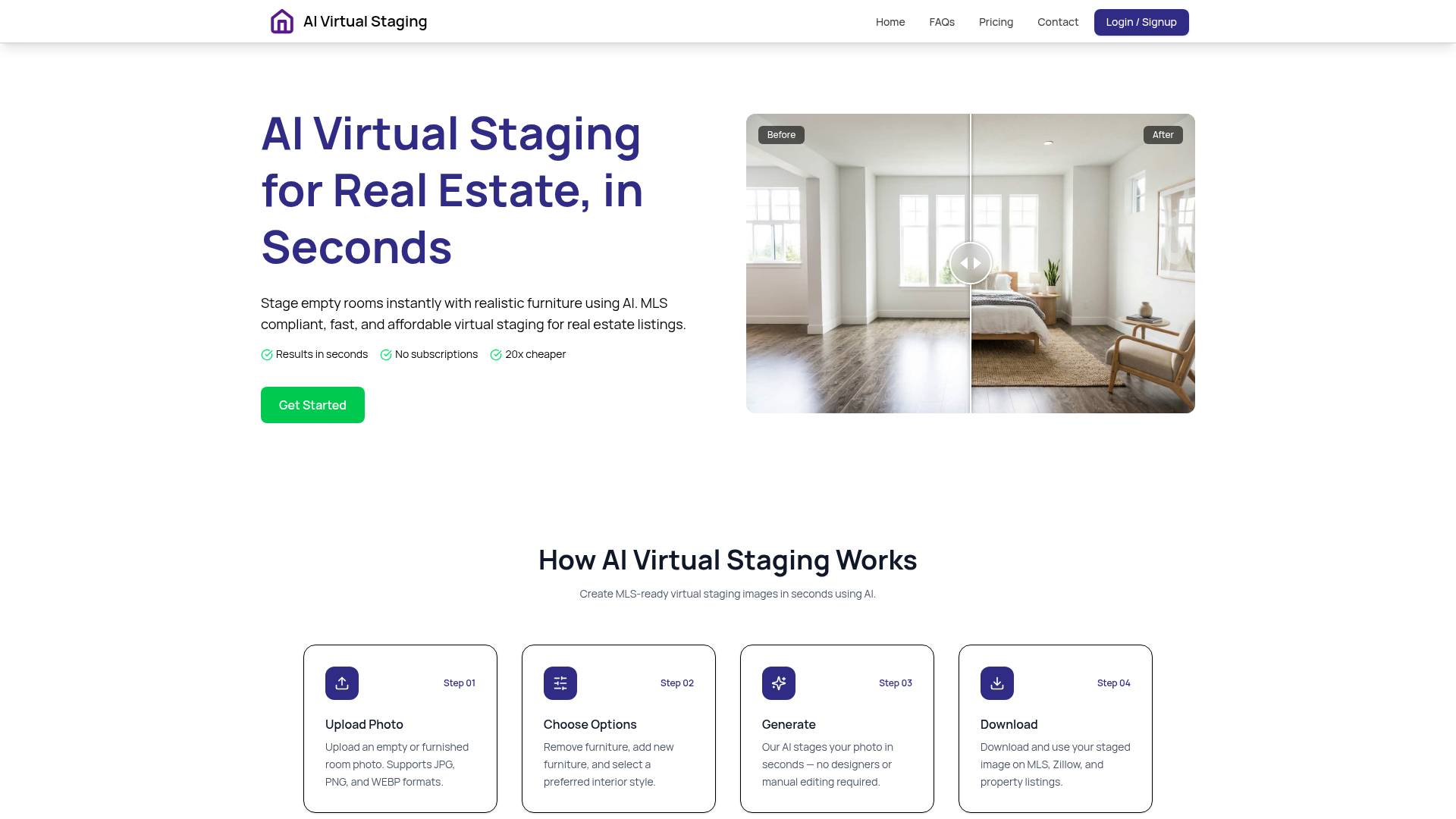 AI Virtual Staging