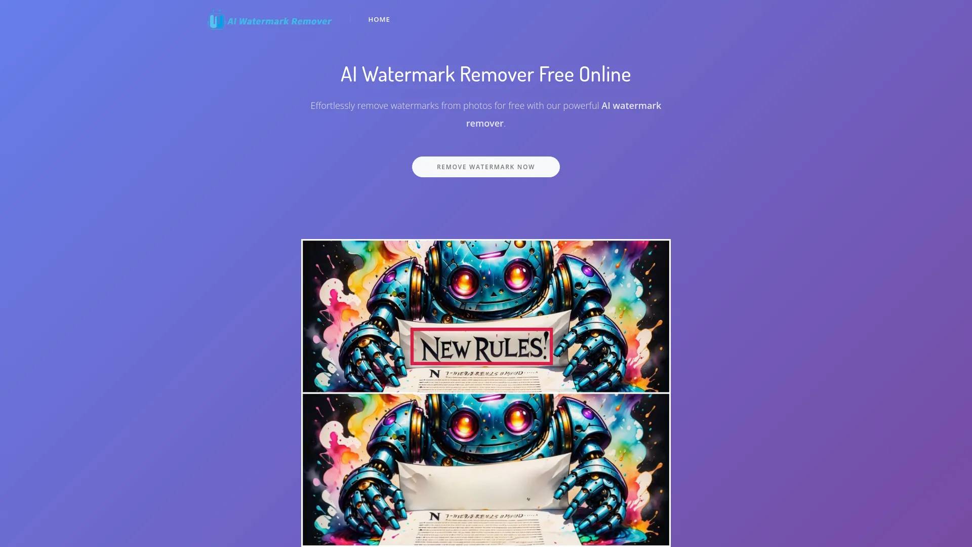 AI Watermark Remover Online for Free screenshot