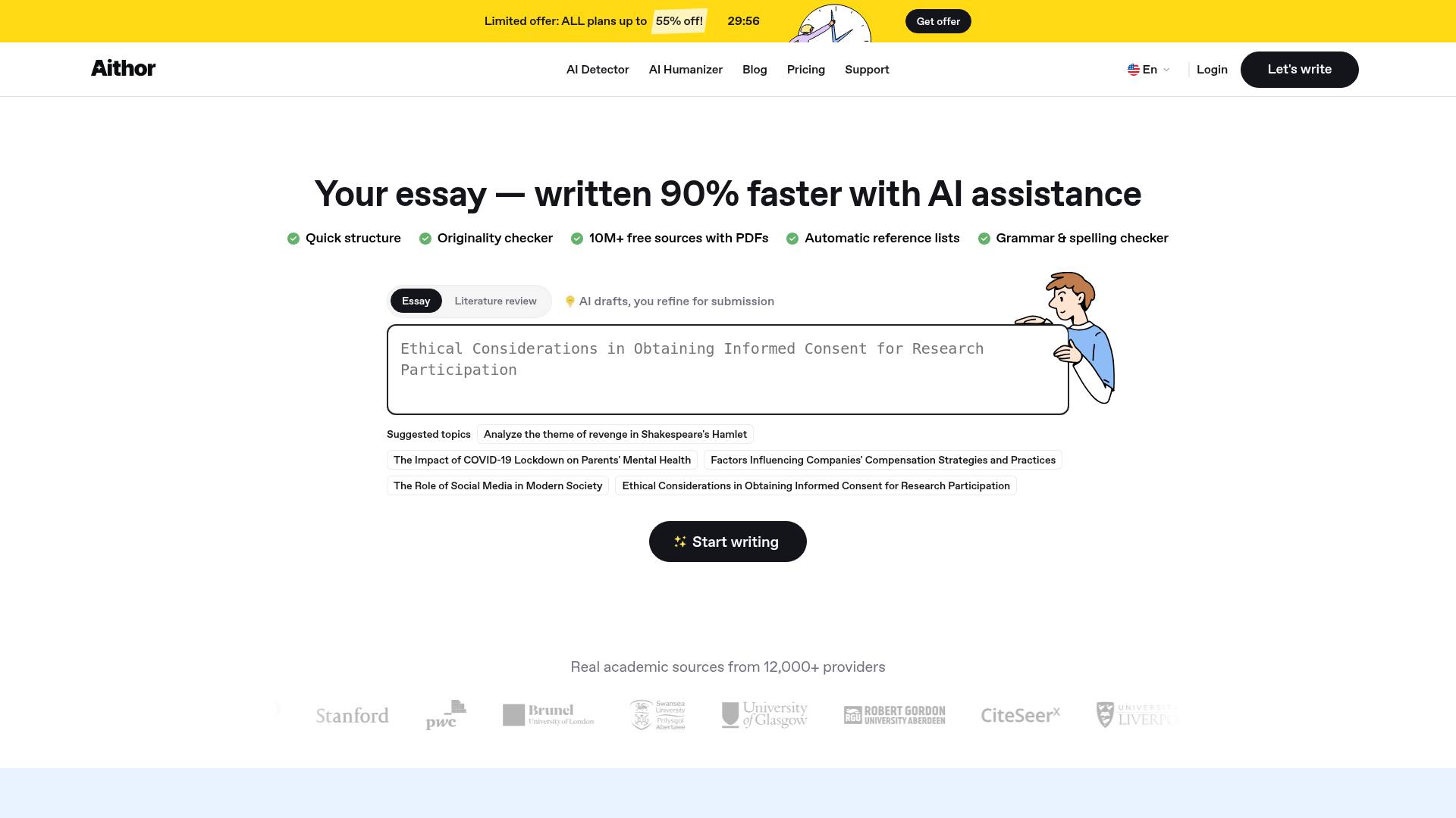 Aithor screenshot