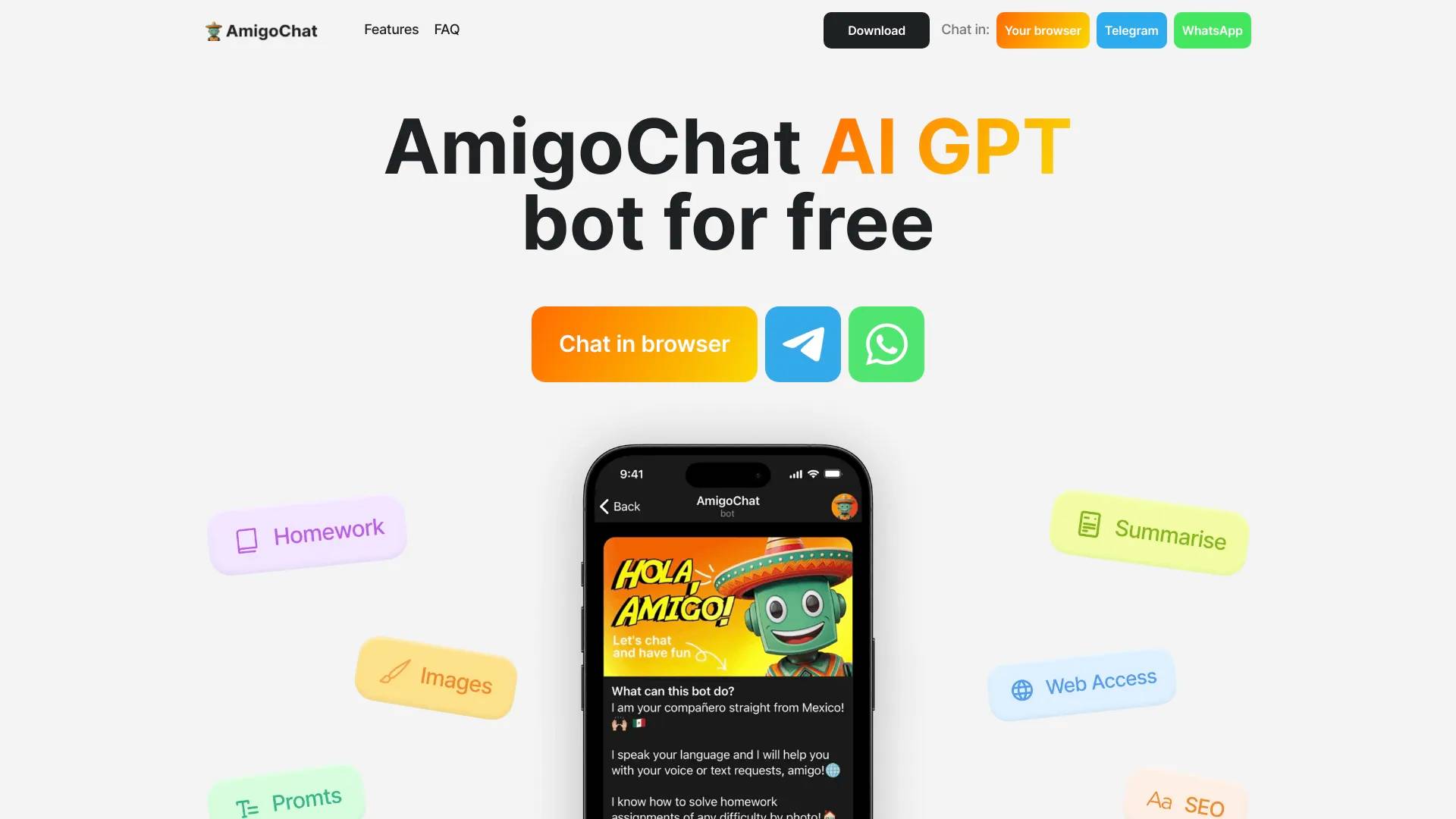 AmigoChat screenshot