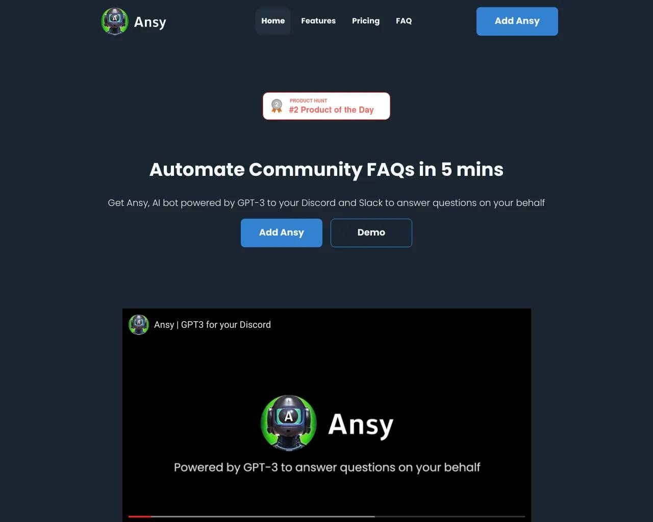 Ansy screenshot