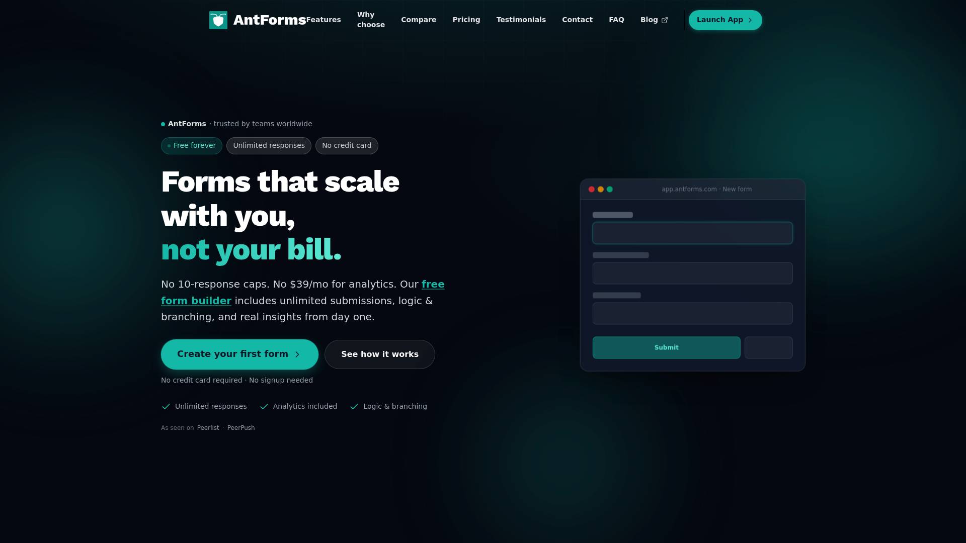AntForms screenshot