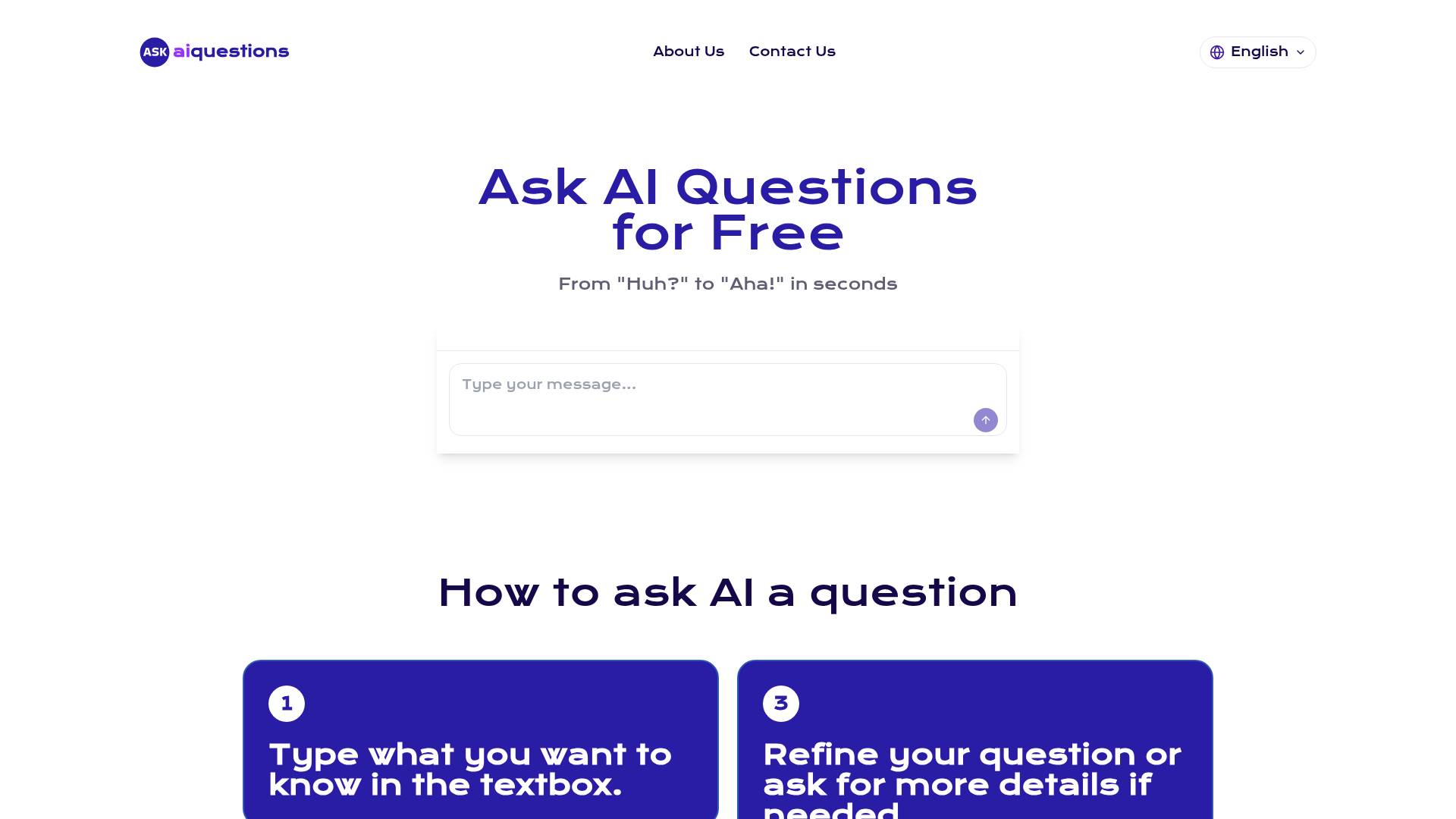 Ask AI Questions Online screenshot