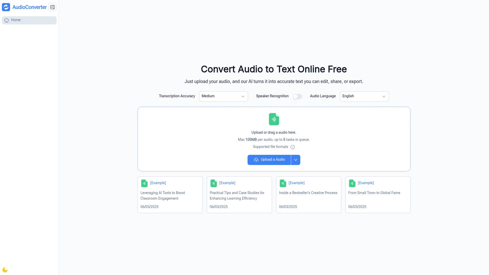 Audio Converter AI screenshot