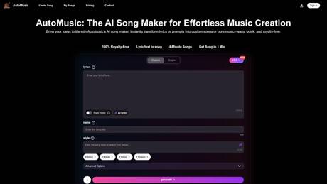 Automusic screenshot