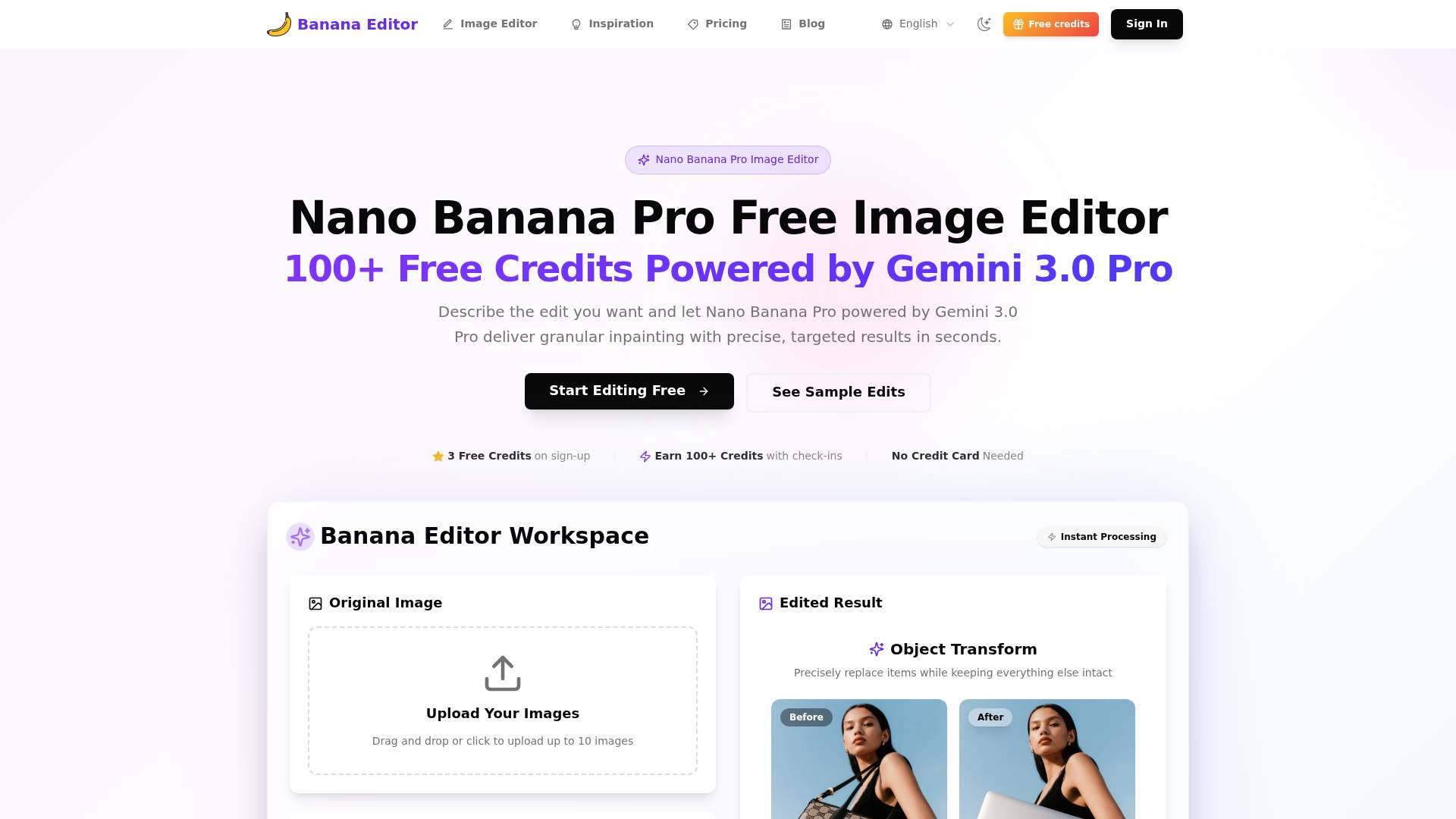 Banana AI Image Editor