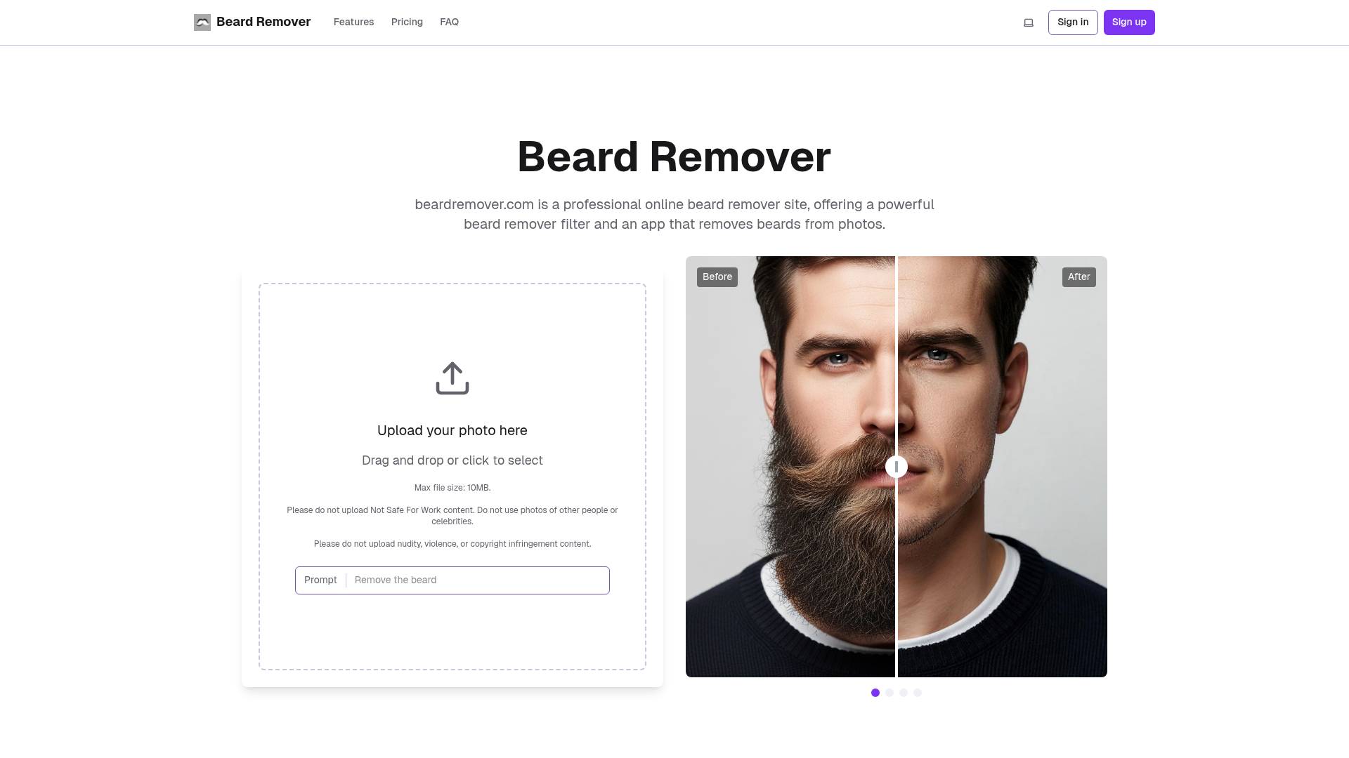 Beard Remover screenshot