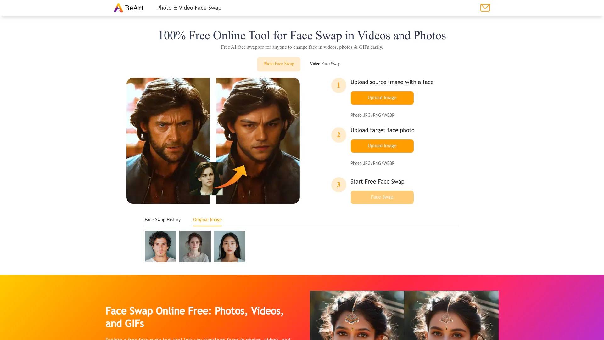 BeArt AI Face Swap screenshot
