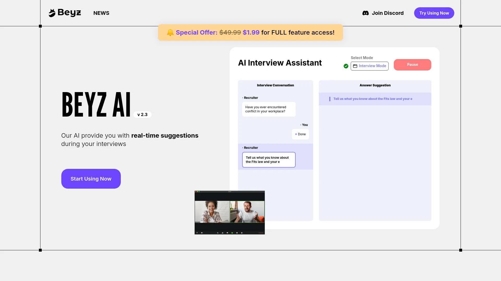Beyz AI screenshot