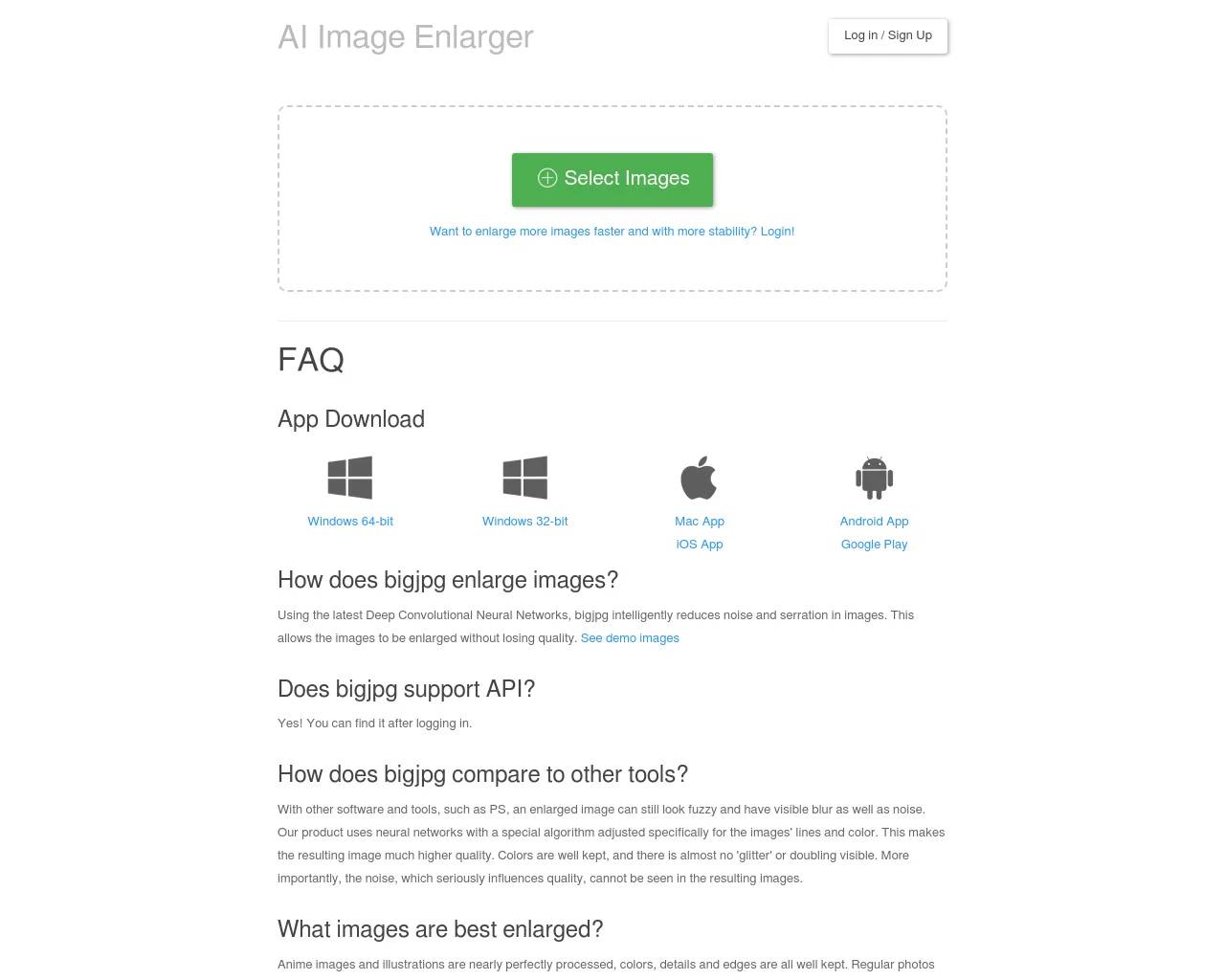 BigJpg screenshot